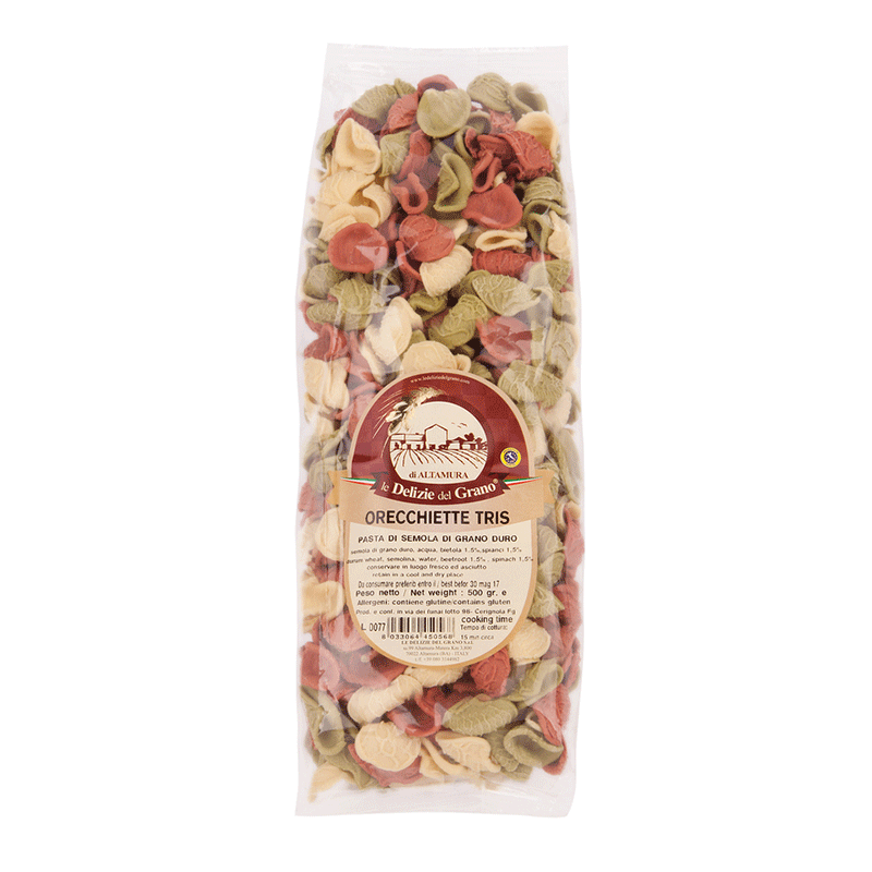 Orecchiette tris - 500 gr.