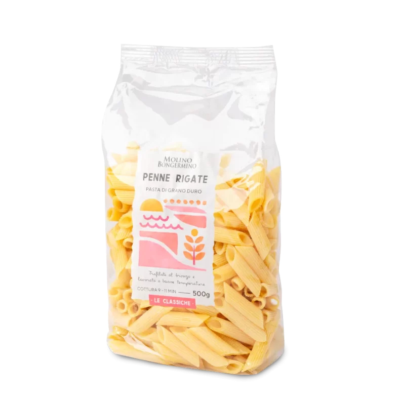 Penne rigate - Trafilata al Bronzo - 500 gr.