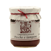 Confettura extra di Pesche e Lamponi - 220 gr.