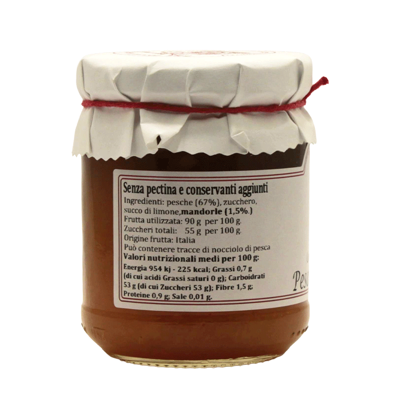 Confettura extra di Pesche e Mandorle - 220 gr.