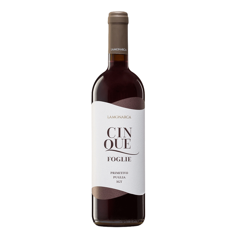 Cinquefoglie Puglia - Primitivo Rosso IGP
