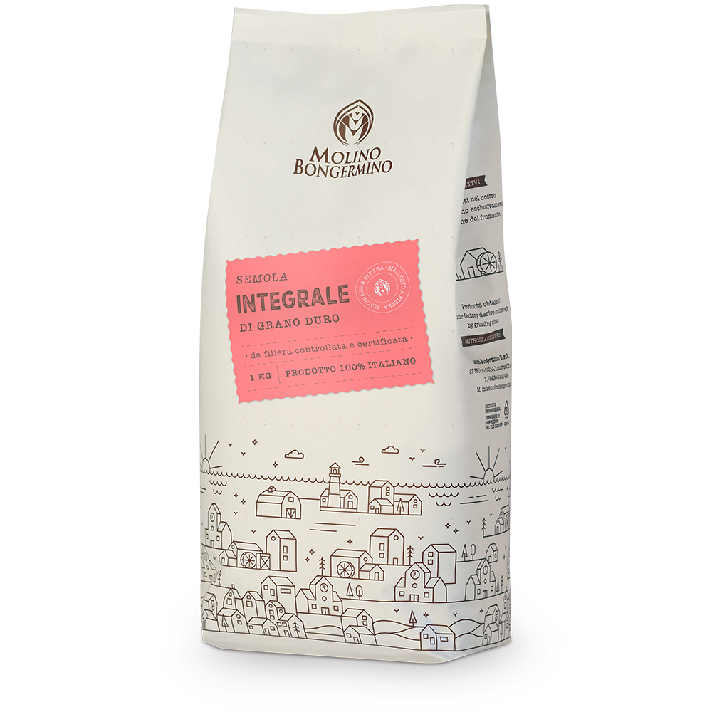 Farina Semola Integrale di grano duro - 1 Kg.