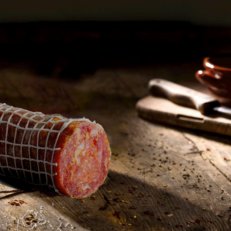 Salame Carbonella (tipo Napoli) - Trancio 480 / 520 gr.