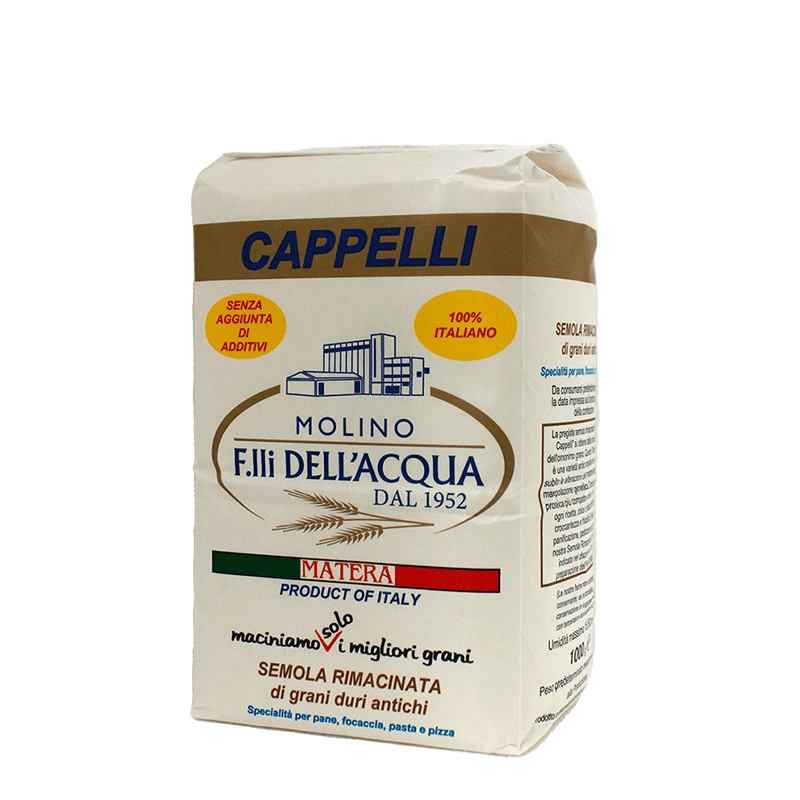Farina Semola rimacinata di grano duro "SENATORE CAPPELLI" - Kg.1