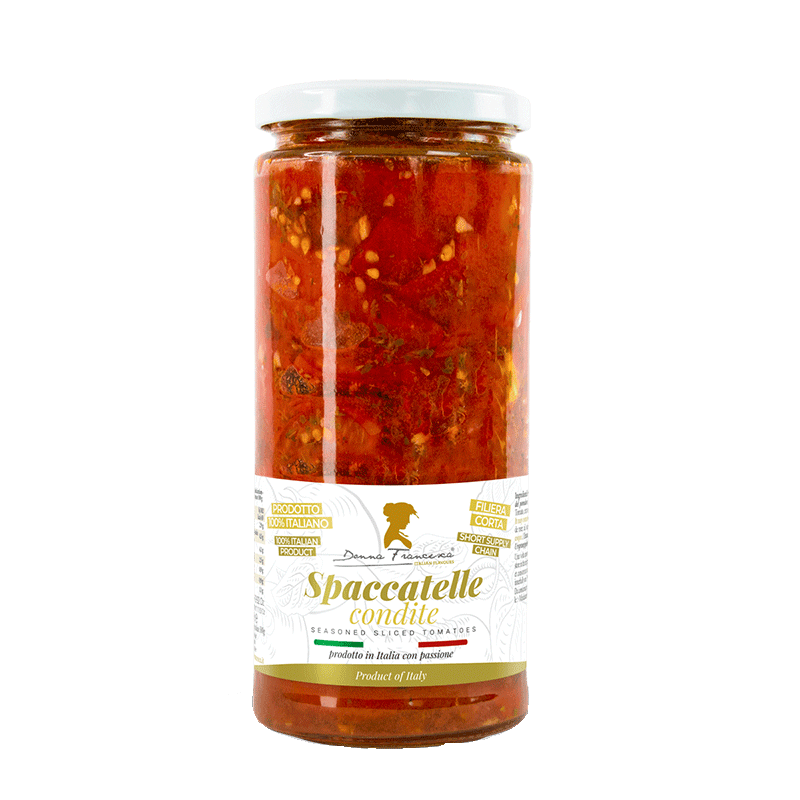 Spaccatelle condite -  Barattolo in vetro - 565 gr.