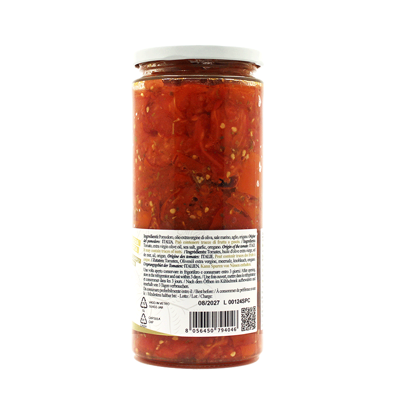 Spaccatelle condite -  Barattolo in vetro - 565 gr.