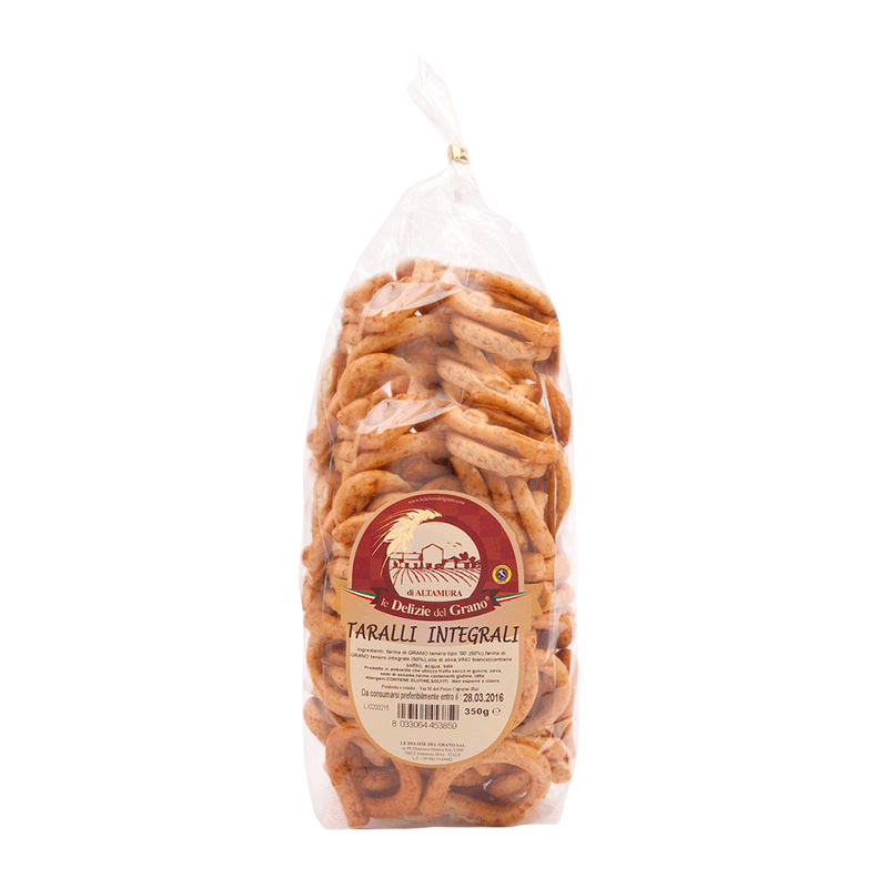 Taralli Casarecci Pugliesi - Integrali - 300 gr.